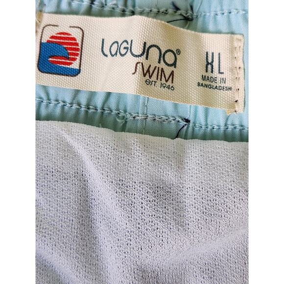 Laguna Swim The Volley Men's Lined Drawstring Swim Trunks Pockets Sz XL NWT - Picture 6 of 9